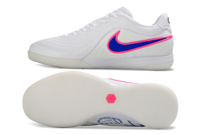 Nike Tiempo Legend 11 Pro IC Indoor & Futsal Soccer Shoes - White/Electric Pink/Deep Blue
