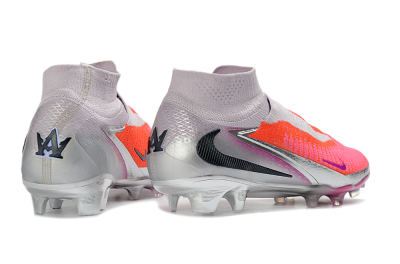 Nike Phantom 6 Elite High FG Firm Ground Soccer Cleats - Pink/Vibrant Neon/Soft Silver