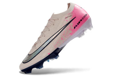 Nike Air Zoom Mercurial Vapor 16 Elite FG Firm Ground Soccer Cleats - Beige/Vibrant Pink/Deep Navy