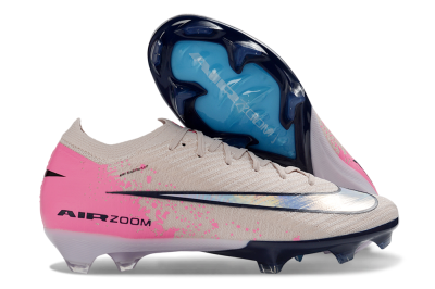 Nike Air Zoom Mercurial Vapor 16 Elite FG Firm Ground Soccer Cleats - Beige/Vibrant Pink/Deep Navy