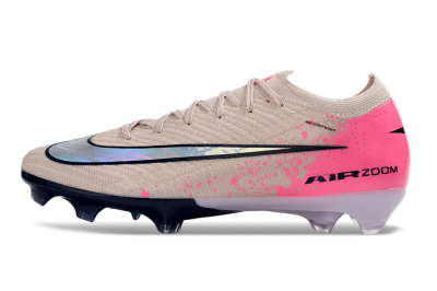 Nike Air Zoom Mercurial Vapor 16 Elite FG Firm Ground Soccer Cleats - Beige/Vibrant Pink/Deep Navy