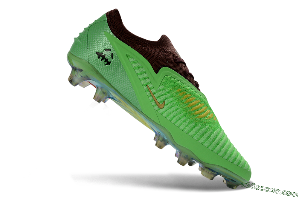 Nike Phantom 6 Elite Low FG Firm Ground Soccer Cleats - Green/Lime Burst/Deep Forest 4