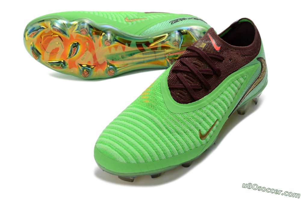 Nike Phantom 6 Elite Low FG Firm Ground Soccer Cleats - Green/Lime Burst/Deep Forest 3