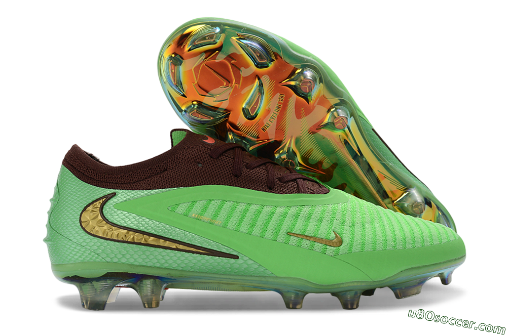 Nike Phantom 6 Elite Low FG Firm Ground Soccer Cleats - Green/Lime Burst/Deep Forest 1