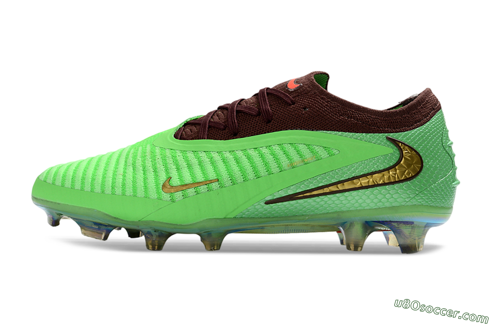 Nike Phantom 6 Elite Low FG Firm Ground Soccer Cleats - Green/Lime Burst/Deep Forest 2