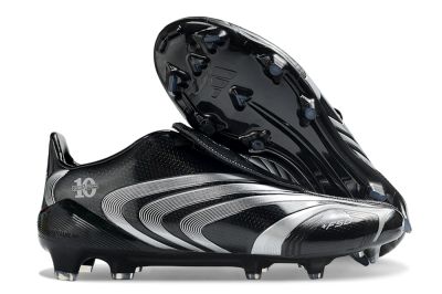 Adidas F50 Elite Tunit FG Firm Ground Soccer Cleats - Black/Silver/Charcoal