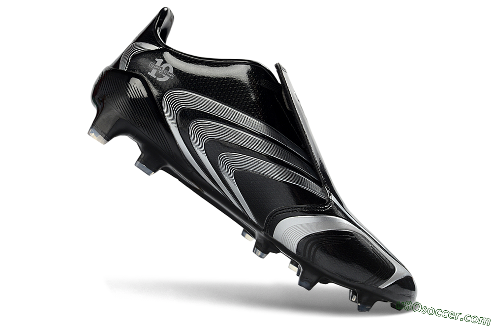 Adidas F50 Elite Tunit FG Firm Ground Soccer Cleats - Black/Silver/Charcoal 4
