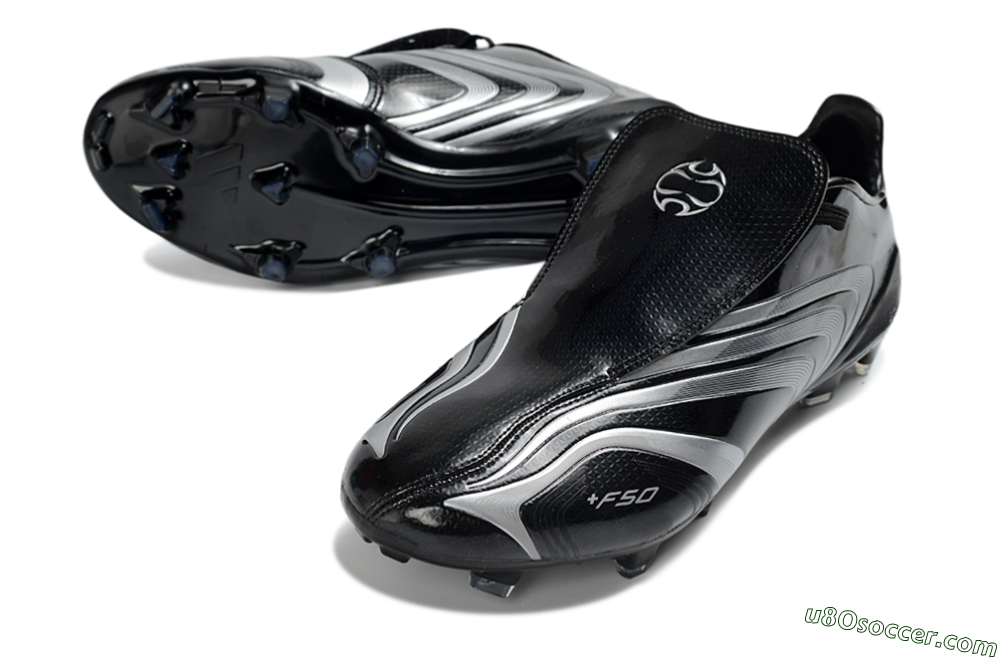 Adidas F50 Elite Tunit FG Firm Ground Soccer Cleats - Black/Silver/Charcoal 3