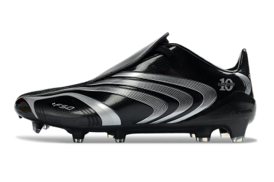 Adidas F50 Elite Tunit FG Firm Ground Soccer Cleats - Black/Silver/Charcoal