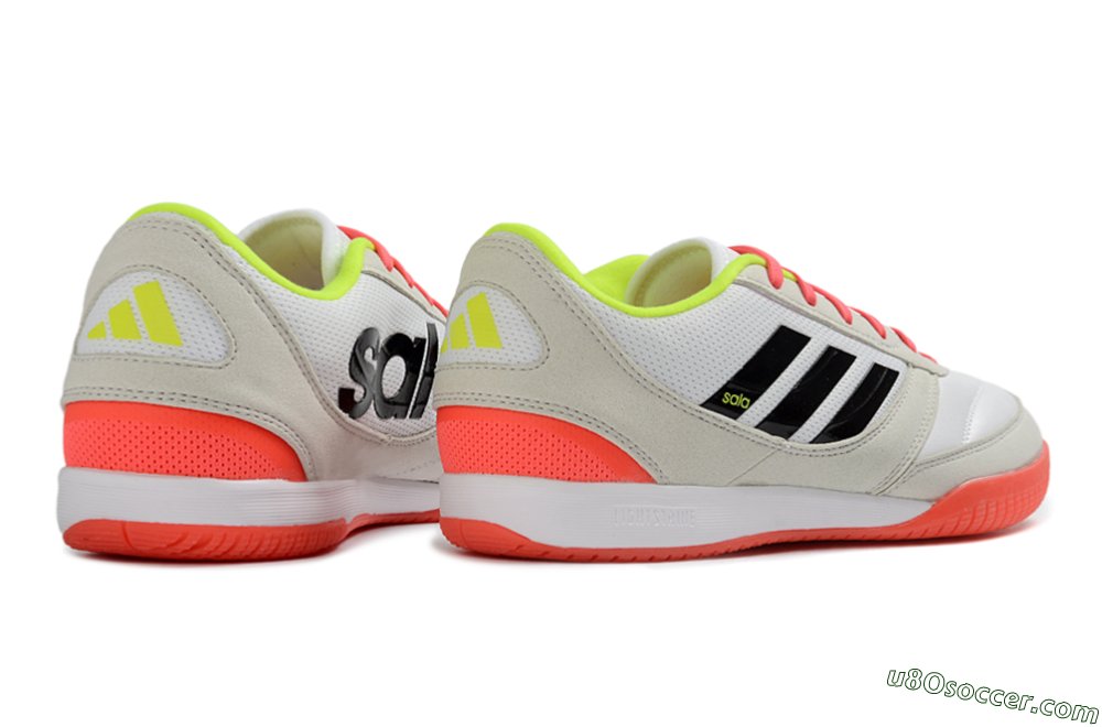 Adidas Top Sala Competition 2 IC Indoor & Futsal Soccer Shoes - White/Coral Neon/Black 6