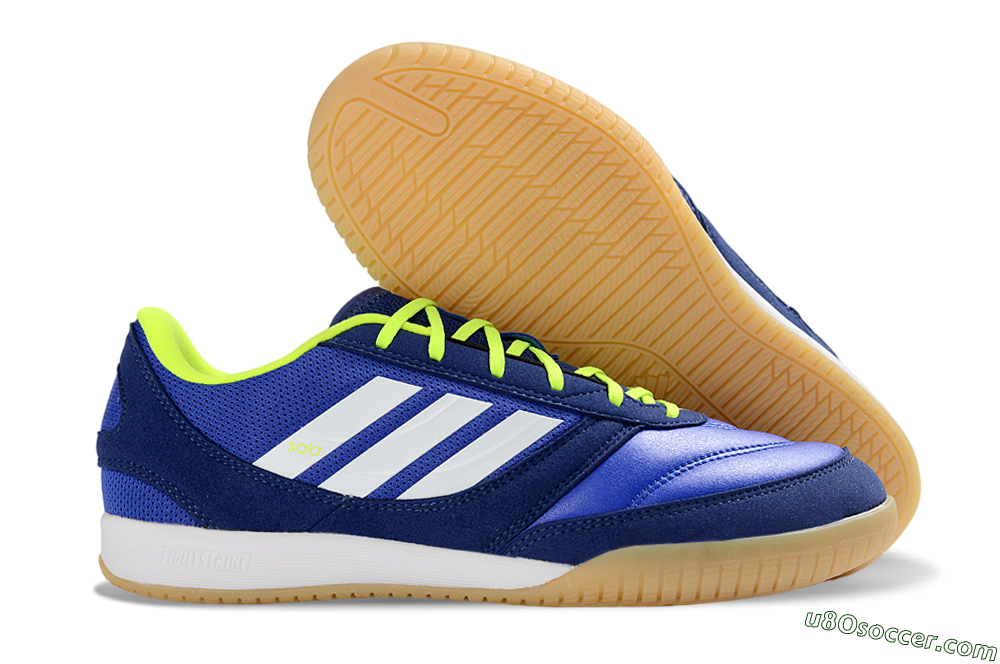 Adidas Top Sala Competition 2 IC Indoor & Futsal Soccer Shoes - Blue/Vibrant Blue/Neon Yellow 1