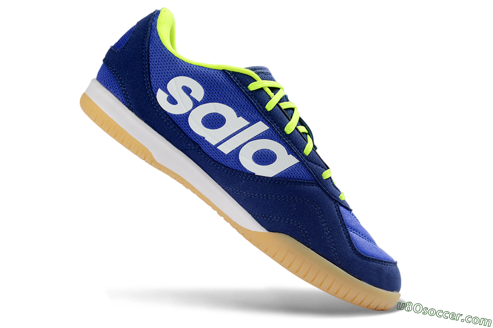 Adidas Top Sala Competition 2 IC Indoor & Futsal Soccer Shoes - Blue/Vibrant Blue/Neon Yellow 4