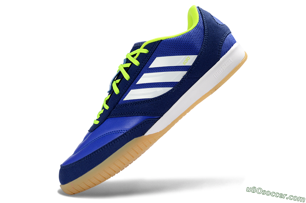 Adidas Top Sala Competition 2 IC Indoor & Futsal Soccer Shoes - Blue/Vibrant Blue/Neon Yellow 5