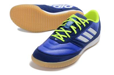 Adidas Top Sala Competition 2 IC Indoor & Futsal Soccer Shoes - Blue/Vibrant Blue/Neon Yellow