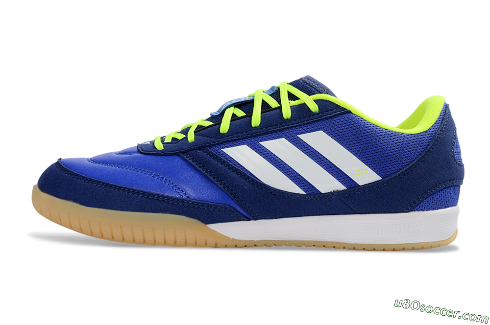 Adidas Top Sala Competition 2 IC Indoor & Futsal Soccer Shoes - Blue/Vibrant Blue/Neon Yellow 2