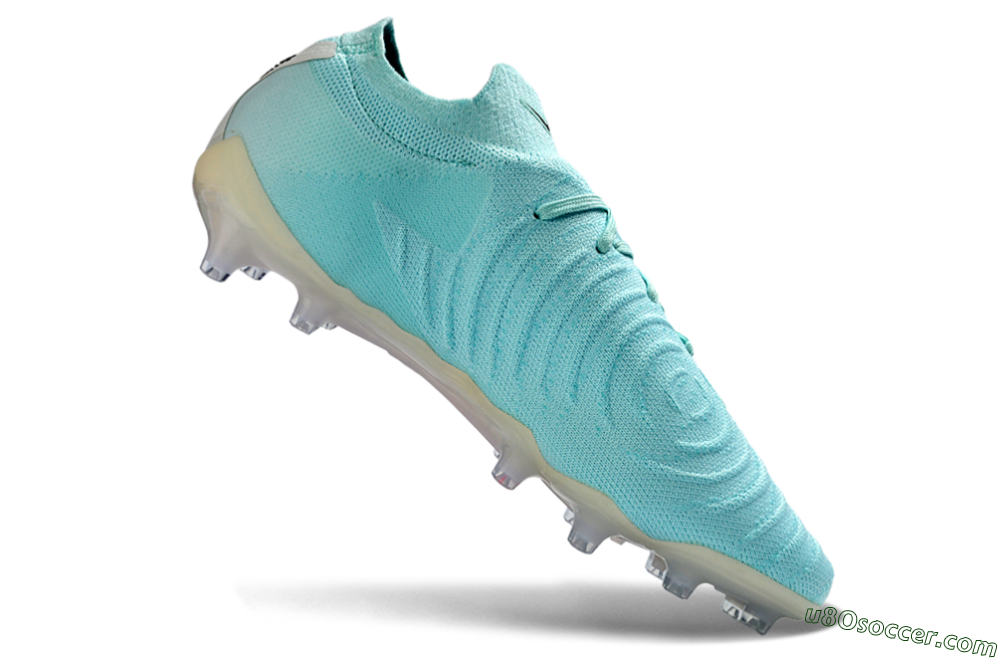 Nike Phantom GX 2 Elite AG Artificial Grass Soccer Cleats - Aqua/Coral Glow/Sky Blue 4