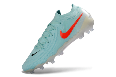 Nike Phantom GX 2 Elite AG Artificial Grass Soccer Cleats - Aqua/Coral Glow/Sky Blue