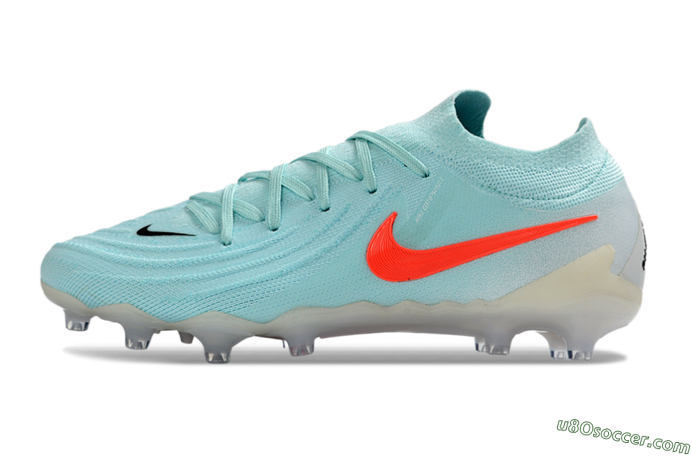 Nike Phantom GX 2 Elite AG Artificial Grass Soccer Cleats - Aqua/Coral Glow/Sky Blue 2