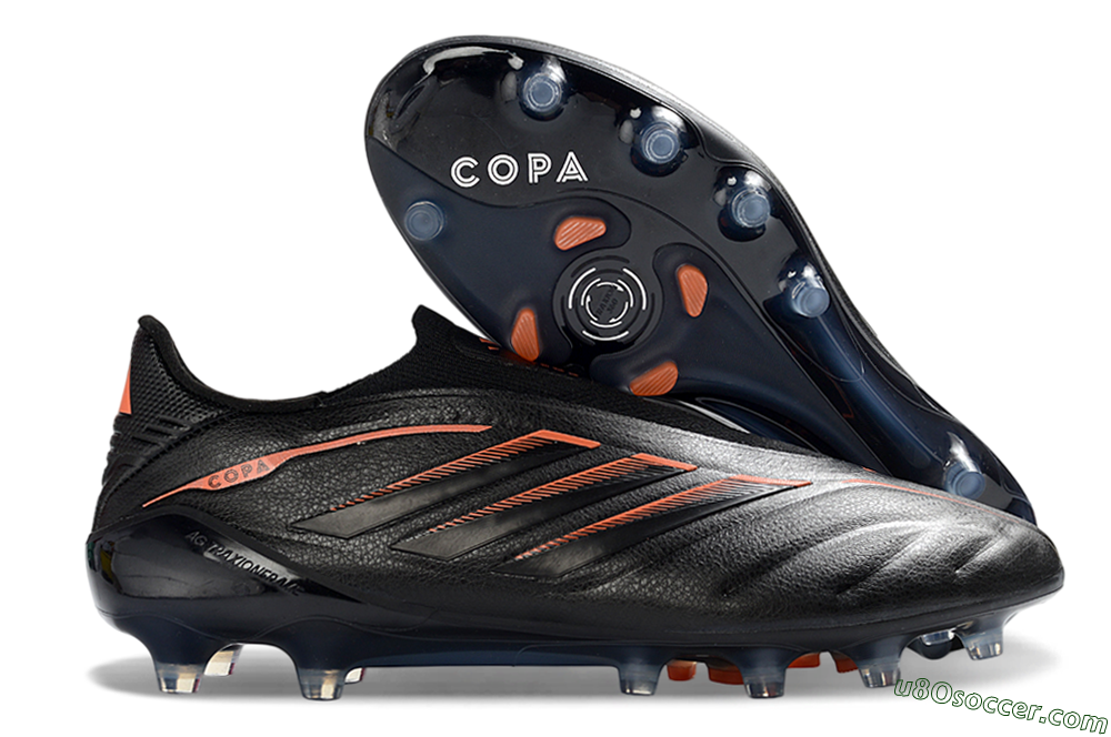 Adidas Copa Pure 4 Elite FG Firm Ground Soccer Cleats - Black/Electric Orange/Shadow Gray 1
