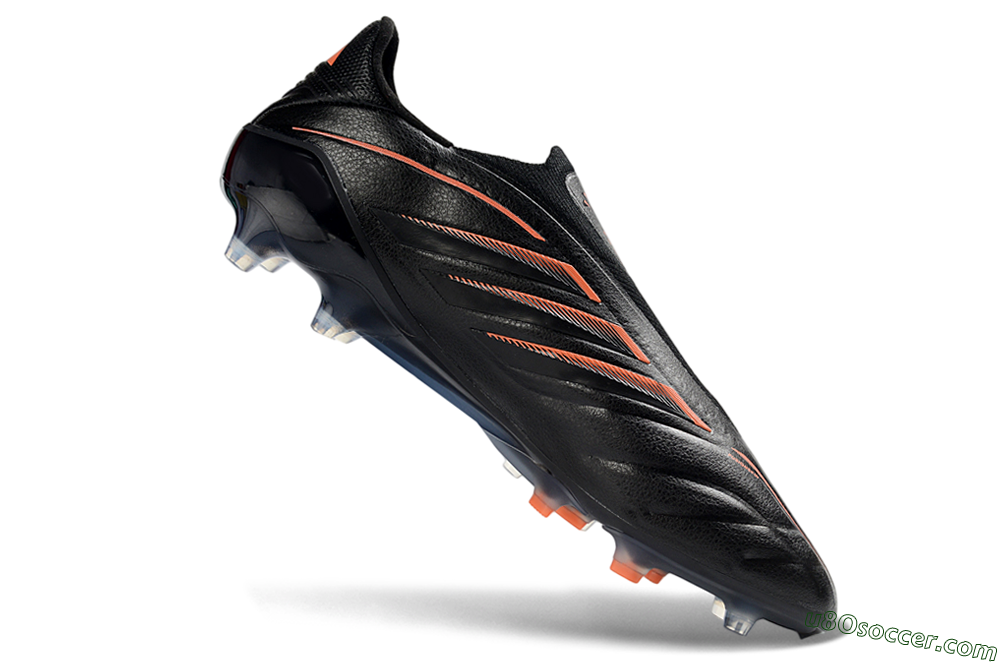 Adidas Copa Pure 4 Elite FG Firm Ground Soccer Cleats - Black/Electric Orange/Shadow Gray 4