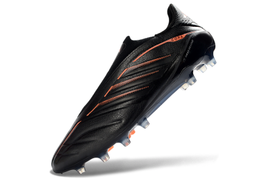 Adidas Copa Pure 4 Elite FG Firm Ground Soccer Cleats - Black/Electric Orange/Shadow Gray