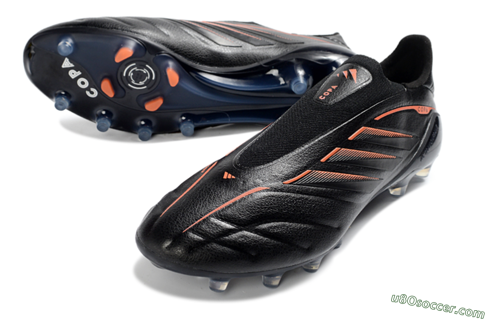Adidas Copa Pure 4 Elite FG Firm Ground Soccer Cleats - Black/Electric Orange/Shadow Gray 3