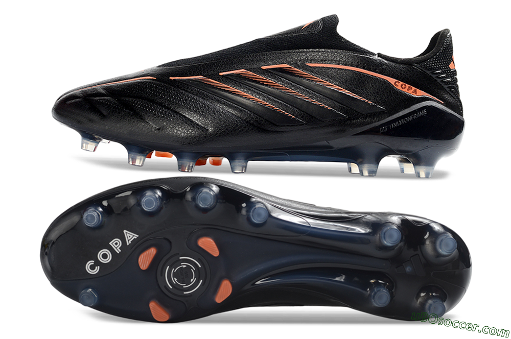 Adidas Copa Pure 4 Elite FG Firm Ground Soccer Cleats - Black/Electric Orange/Shadow Gray 0