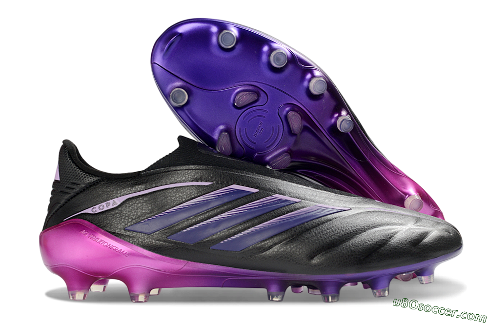 Adidas Copa Pure 4 Elite FG Firm Ground Soccer Cleats - Black/Midnight Purple/ Vibrant Pink 1