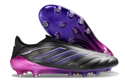 Adidas Copa Pure 4 Elite FG Firm Ground Soccer Cleats - Black/Midnight Purple/ Vibrant Pink
