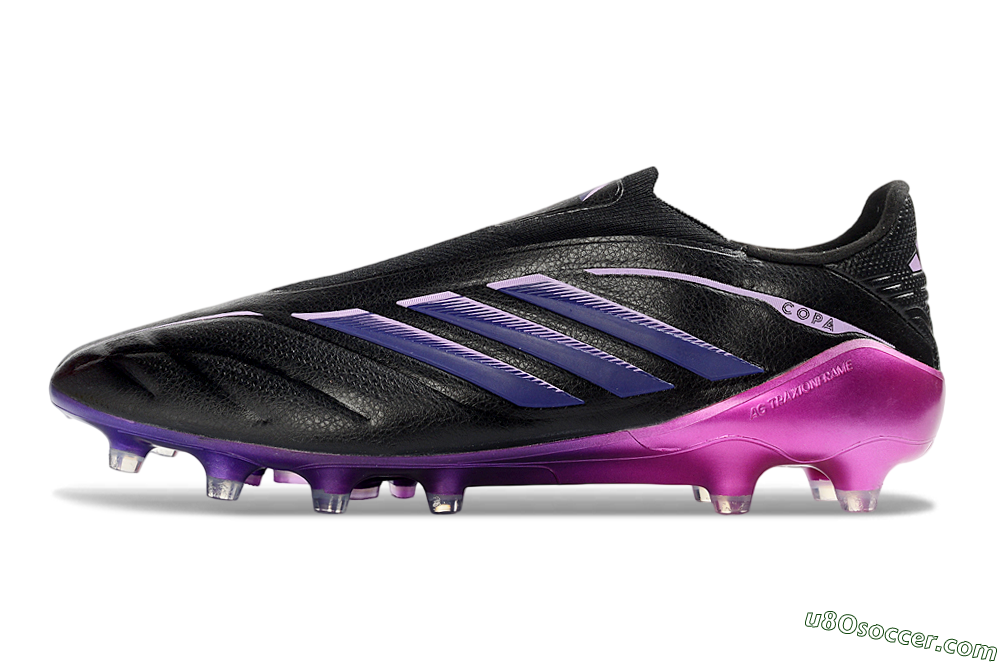 Adidas Copa Pure 4 Elite FG Firm Ground Soccer Cleats - Black/Midnight Purple/ Vibrant Pink 2