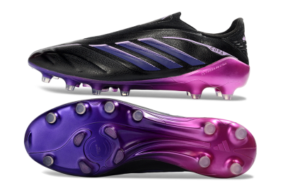 Adidas Copa Pure 4 Elite FG Firm Ground Soccer Cleats - Black/Midnight Purple/ Vibrant Pink