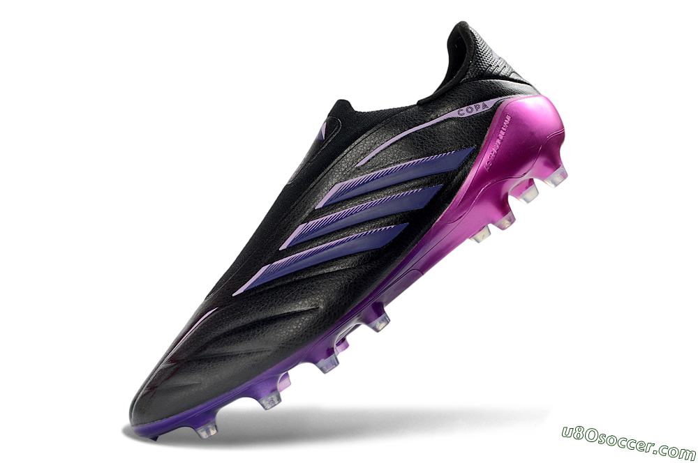 Adidas Copa Pure 4 Elite FG Firm Ground Soccer Cleats - Black/Midnight Purple/ Vibrant Pink 5