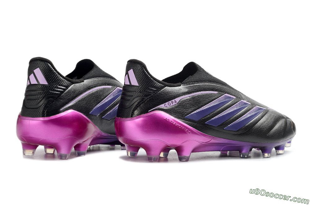 Adidas Copa Pure 4 Elite FG Firm Ground Soccer Cleats - Black/Midnight Purple/ Vibrant Pink 6