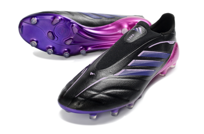Adidas Copa Pure 4 Elite FG Firm Ground Soccer Cleats - Black/Midnight Purple/ Vibrant Pink