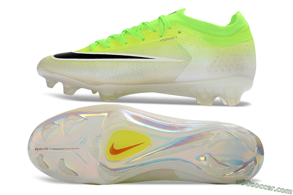Nike Air Zoom Mercurial Vapor 17 Elite FG Firm Ground Soccer Cleats - Yellow/Neon Green/Frosted White 0