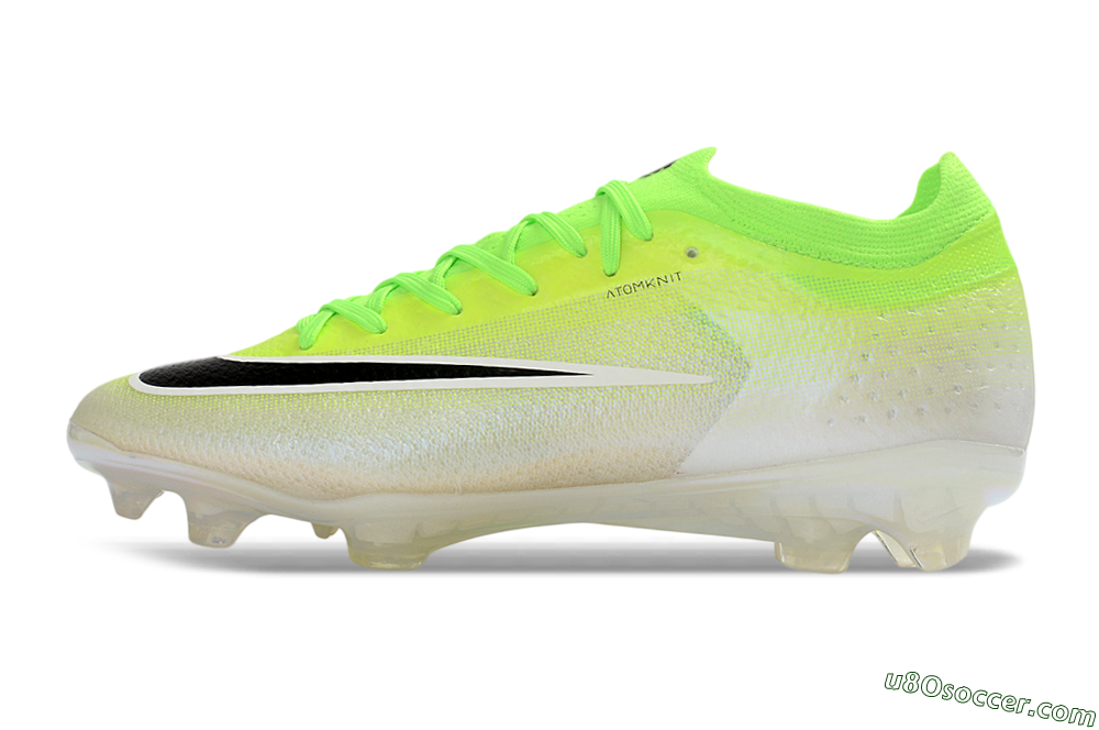 Nike Air Zoom Mercurial Vapor 17 Elite FG Firm Ground Soccer Cleats - Yellow/Neon Green/Frosted White 2