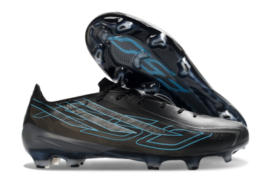 Adidas F50 Hyperfast 2026 World Cup FG Firm Ground Soccer Cleats - Black/Electric Blue/Shadow Blue