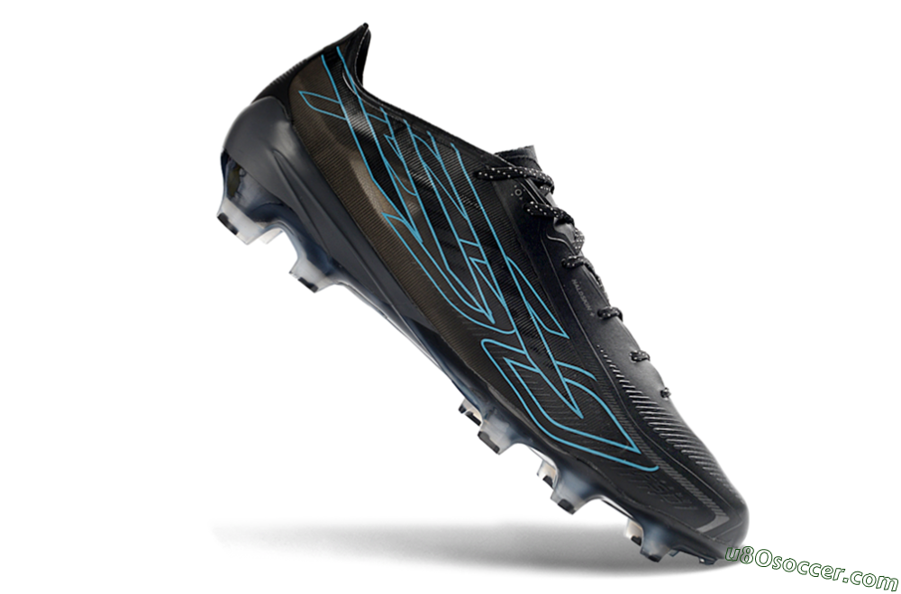 Adidas F50 Hyperfast 2026 World Cup FG Firm Ground Soccer Cleats - Black/Electric Blue/Shadow Blue 4
