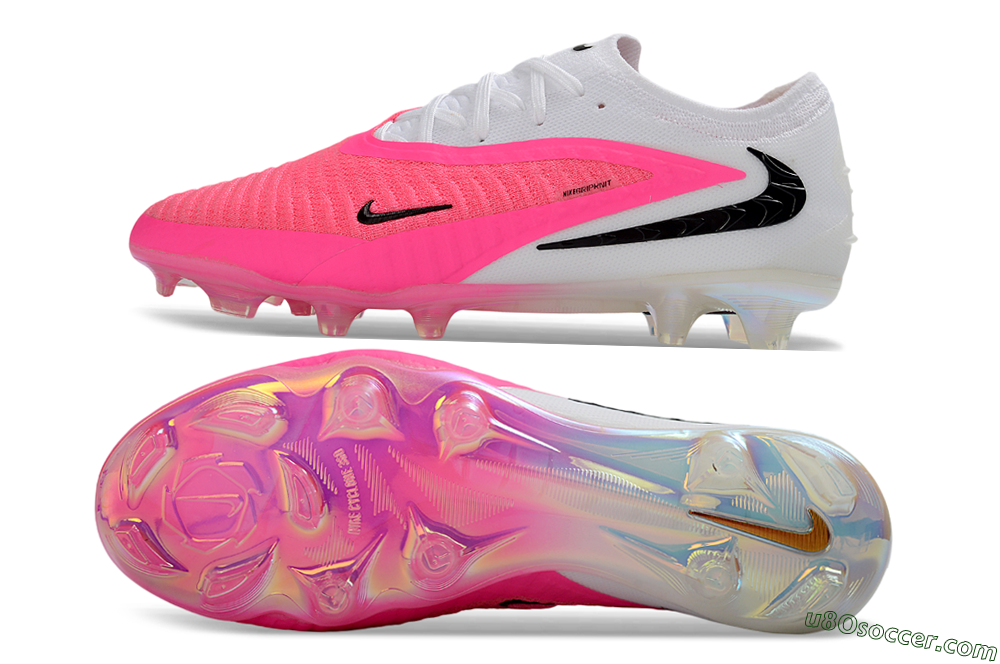 Nike Phantom 6 Elite Low FG Firm Ground Soccer Cleats - Pink/Electric Pink/White 0