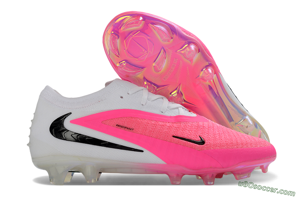 Nike Phantom 6 Elite Low FG Firm Ground Soccer Cleats - Pink/Electric Pink/White 1