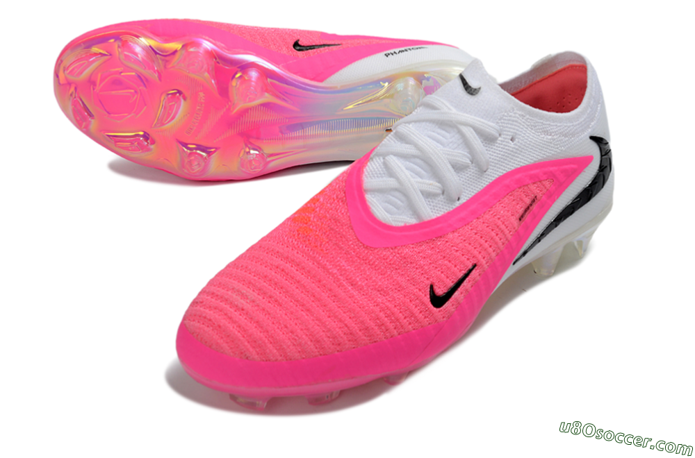 Nike Phantom 6 Elite Low FG Firm Ground Soccer Cleats - Pink/Electric Pink/White 3