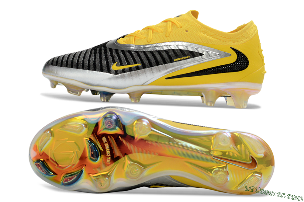 Nike Phantom 6 Low Elite FG Firm Ground Soccer Cleats - Yellow/Ample Gold/Graphite Gray 0
