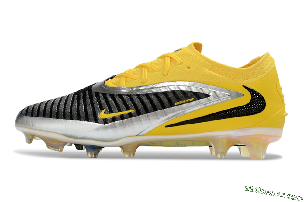 Nike Phantom 6 Low Elite FG Firm Ground Soccer Cleats - Yellow/Ample Gold/Graphite Gray 2