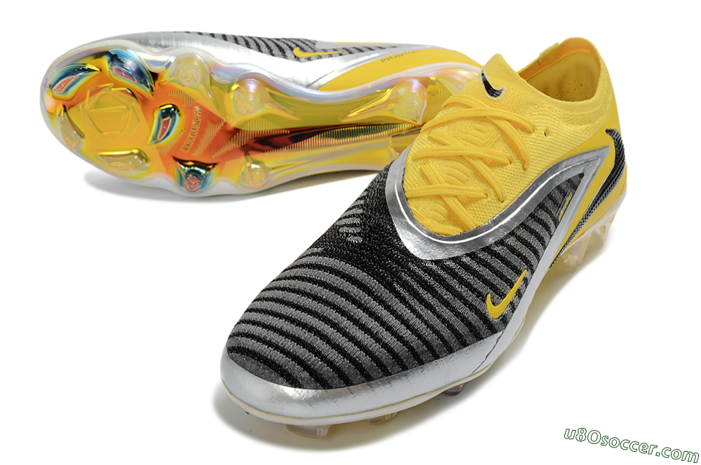 Nike Phantom 6 Low Elite FG Firm Ground Soccer Cleats - Yellow/Ample Gold/Graphite Gray 3