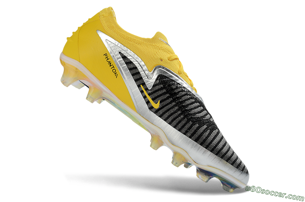 Nike Phantom 6 Low Elite FG Firm Ground Soccer Cleats - Yellow/Ample Gold/Graphite Gray 4