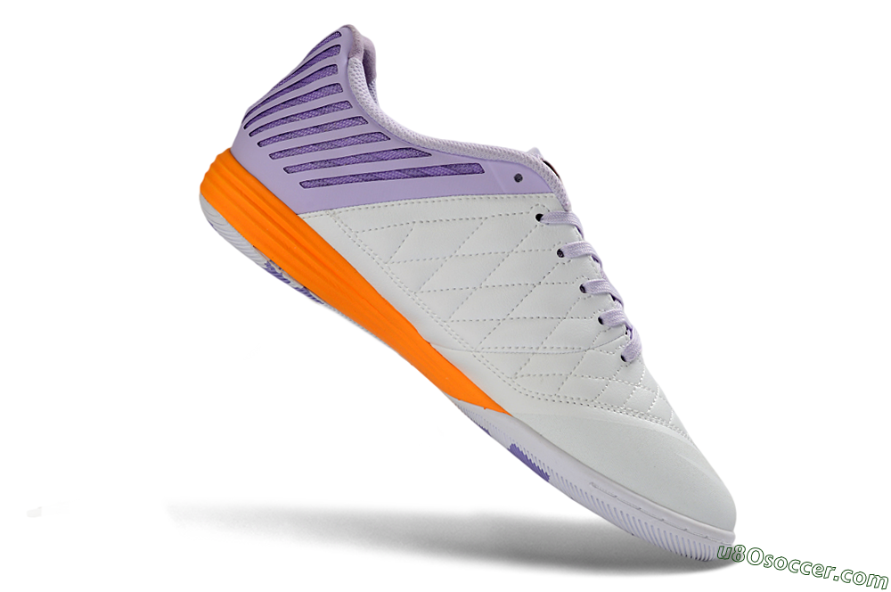 Nike Lunar Gato 2 IC Indoor & Futsal Soccer Shoes - Purple/Lavender Burst/Orange Accent 4