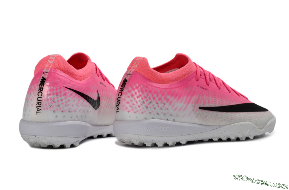 Nike Air Zoom Mercurial Vapor 17 Elite TF Artificial Turf Soccer Shoes - Pink/Electro Pink/Sleek Black 6