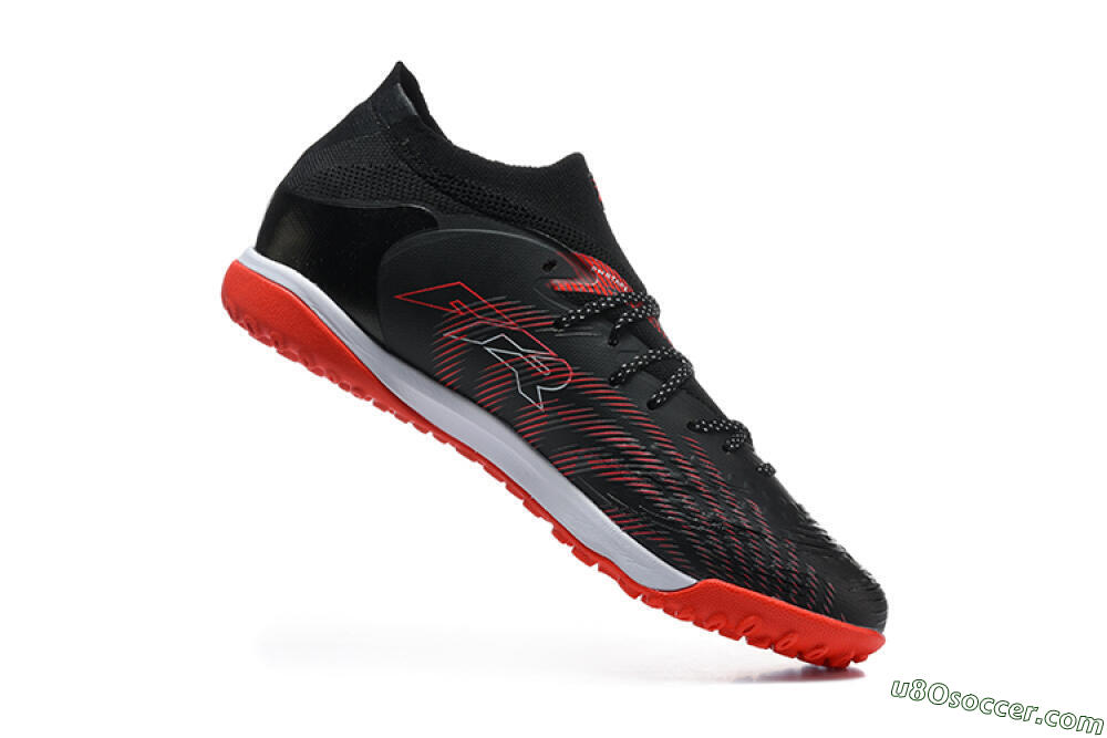 Puma Future 8 Ultimate TF Artificial Turf Soccer Shoes - Black/Fiery Red/Blue Blaze 7