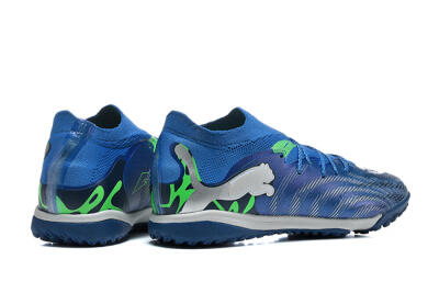 Puma Future 8 Ultimate TF Artificial Turf Soccer Shoes - Blue/Electric Blue/Frosty Green