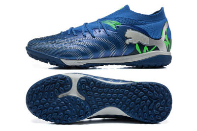 Puma Future 8 Ultimate TF Artificial Turf Soccer Shoes - Blue/Electric Blue/Frosty Green